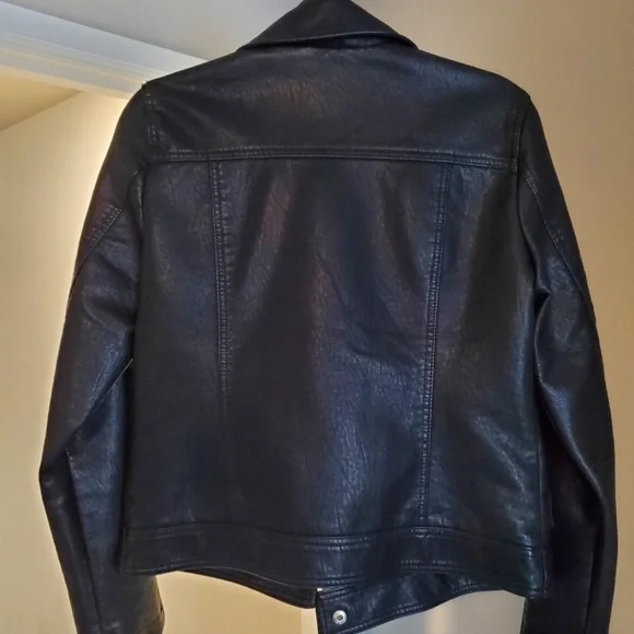 Topshop faux leather moto jacket - Picture 3 of 6